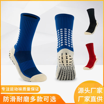 Anti-slip Grip Cushion Crew Football Socks