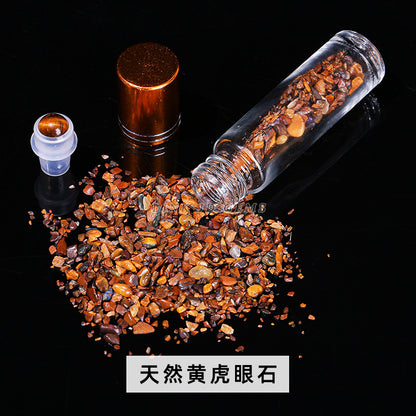 10Ml natural stone crystal ball gravel essential oil bottle