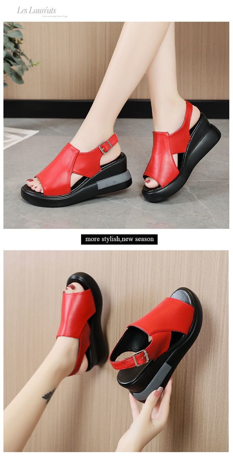 Large Size High Heel Sandals Women black