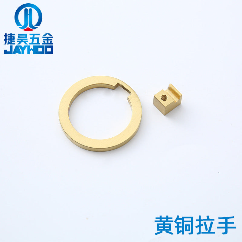 Brass gold solid handle