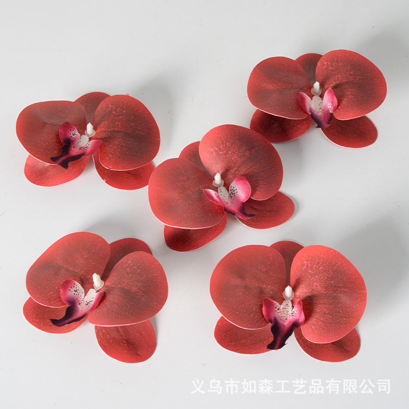 Simulation 3D lamination butterfly orchid flower head