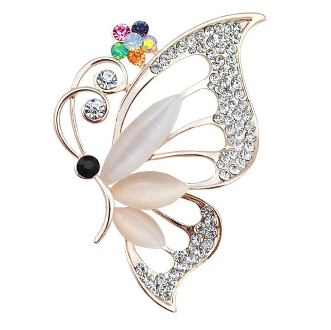 Versatile butterfly opal, brooch