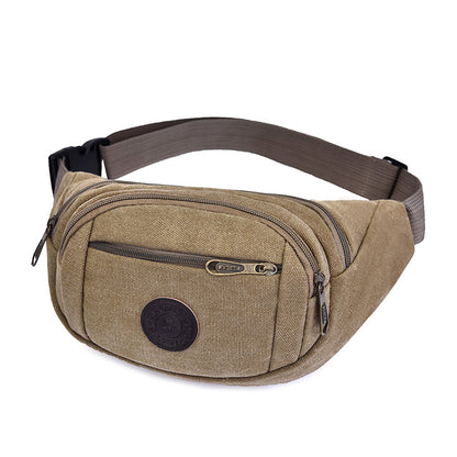 Men's waist bags wholesale canvas phone bags