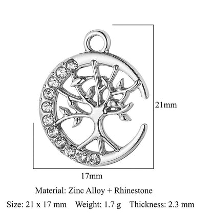 5pcs/pack Crown Maple Leaf Zinc Alloy Pendant