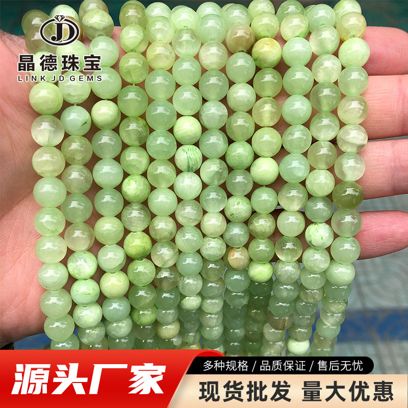 Afghan green sapphire loose beads colored jasper round beads