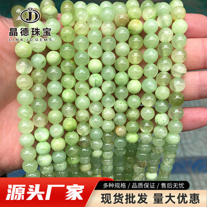 Afghan green sapphire loose beads colored jasper round beads