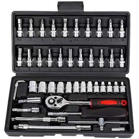 82 pieces machine repair combination tool set