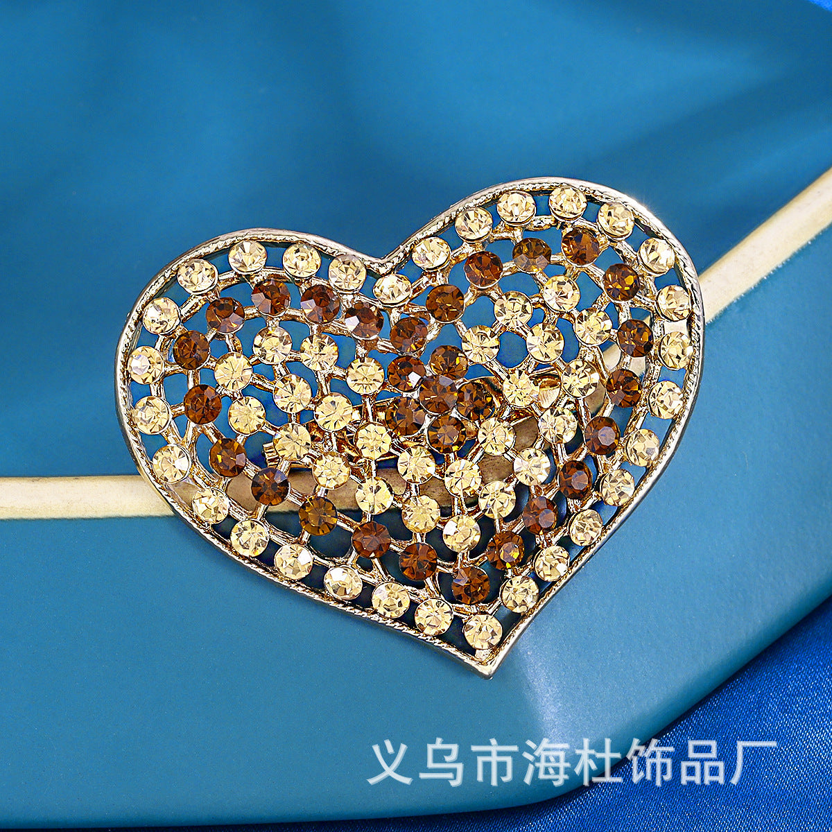 Love Rhinestone Brooch