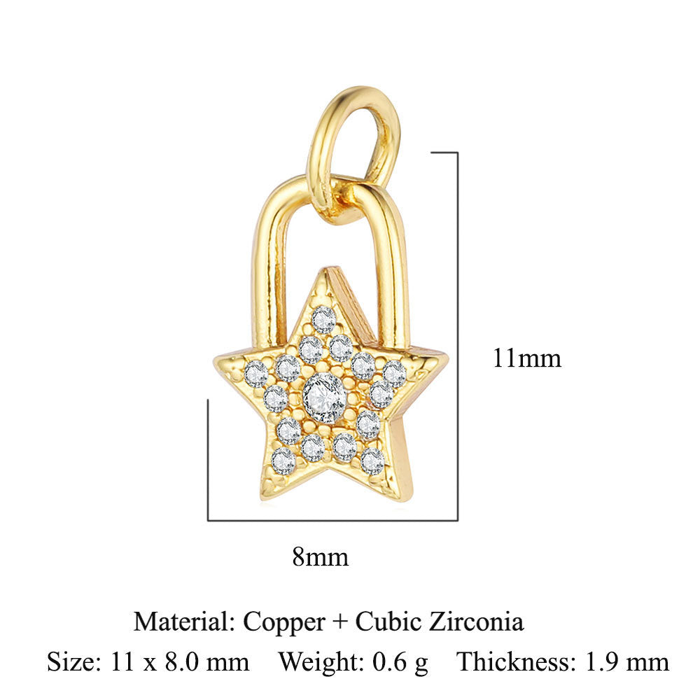 Zircon Sun Star Moon Bee Butterfly Pendant