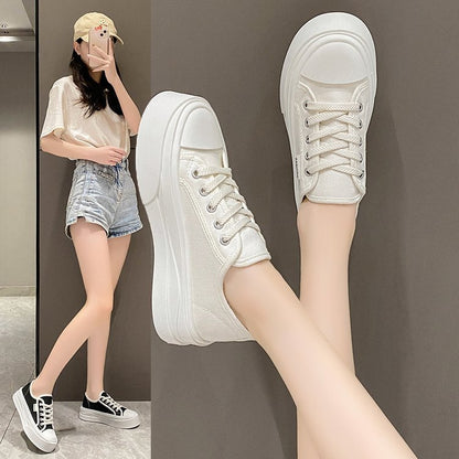 canvas shoes platform