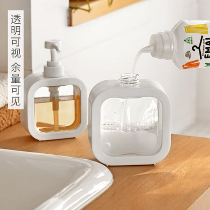 Bathroom Hand Soap Dispenser Bottle Plastic Push Bottle