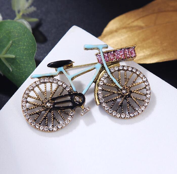 Retro Bicycle Brooch