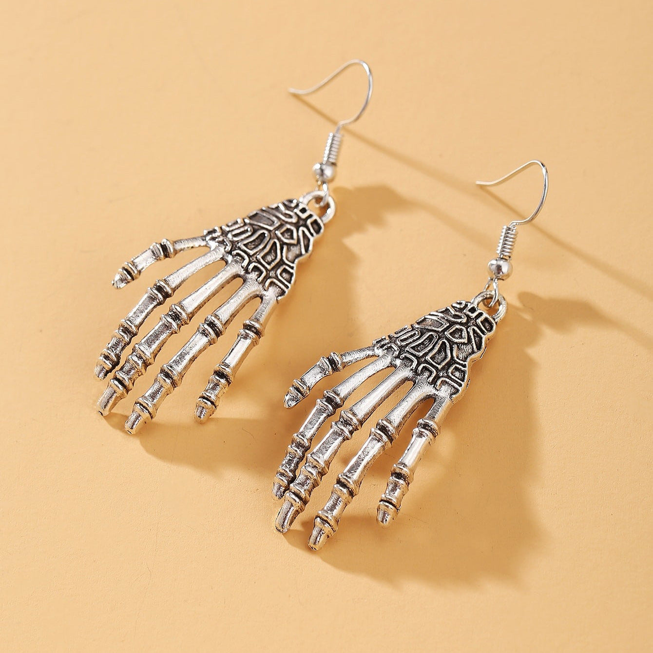 Horror Ghost Skull Palm Earrings