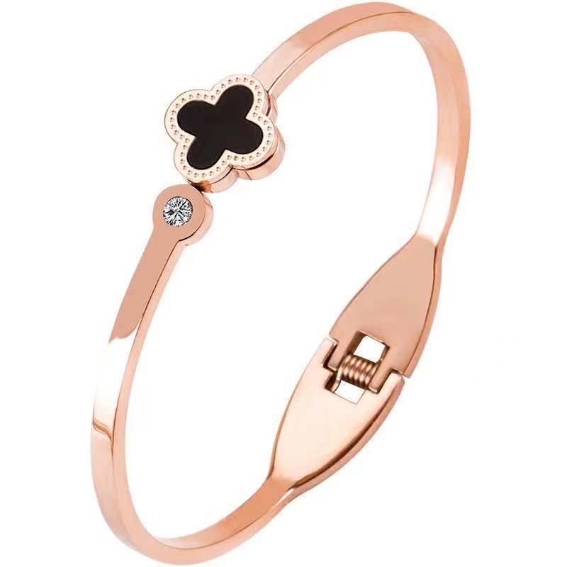 Korean Style Rose Gold Stainless Steel Bracelet