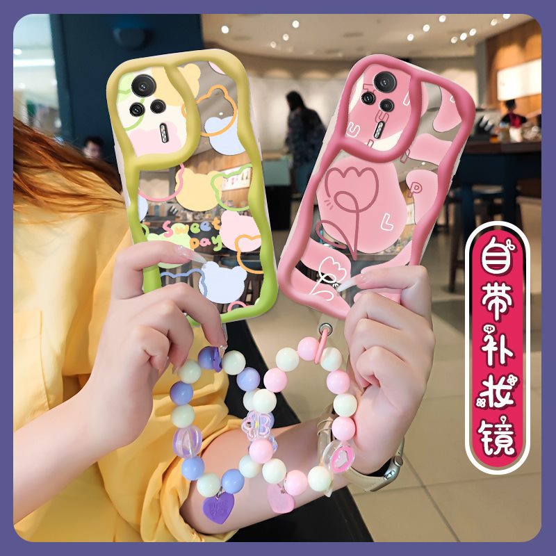 Redmi K60E Cute Tulip Mirror Case