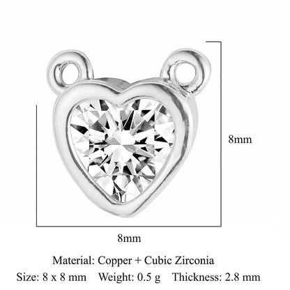 Love Cross Copper Zircon Pendant Devil's Eye