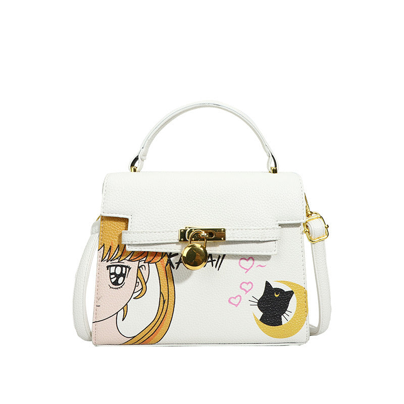 Cartoon large-capacity light luxury handbag