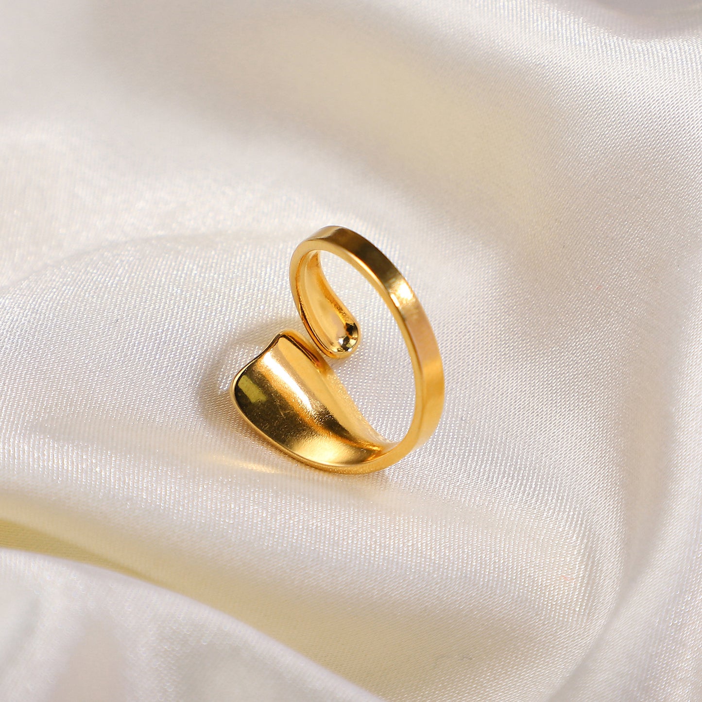 18K gold-plated special-shaped open ring