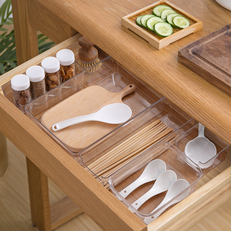 Clear Desktop Drawer Organizer