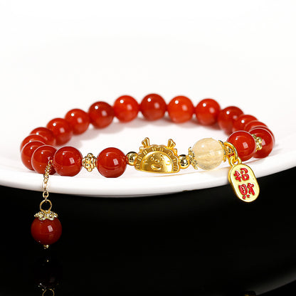 5A agate dragon steamed dumpling bracelet