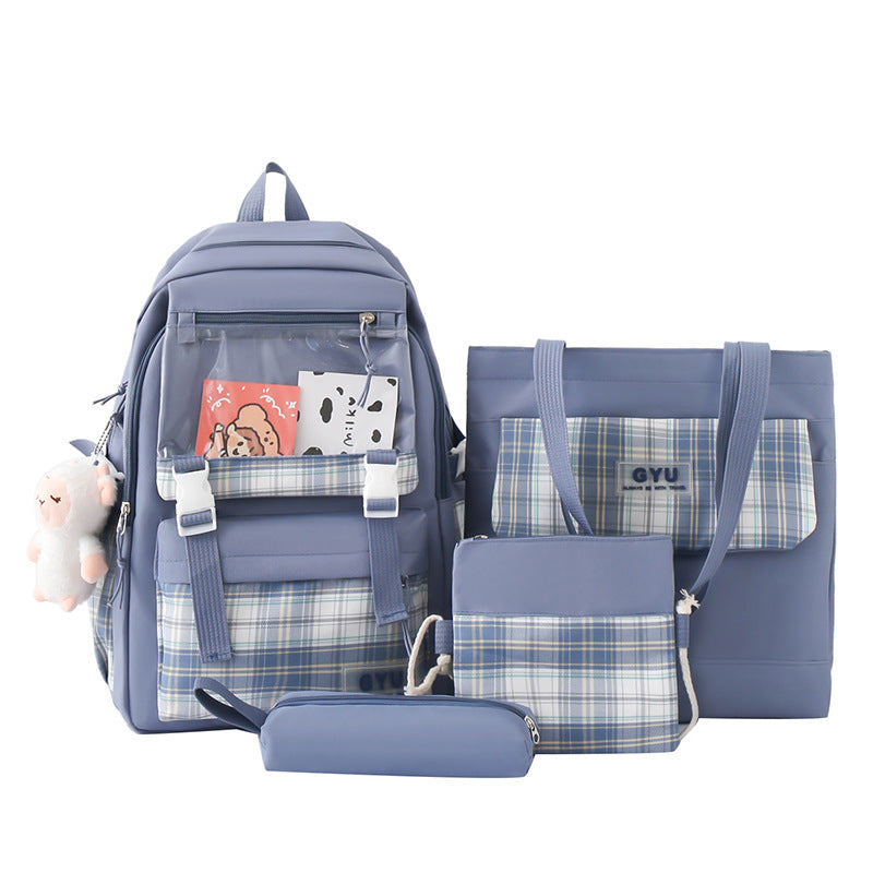 4-piece Oxford cloth backpack