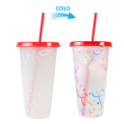 710Ml temperature-sensitive plastic color-changing cup