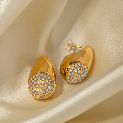 European and American rhinestone earrings