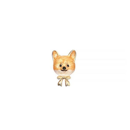 Drip Oil Yellow Shiba Inu Brooch