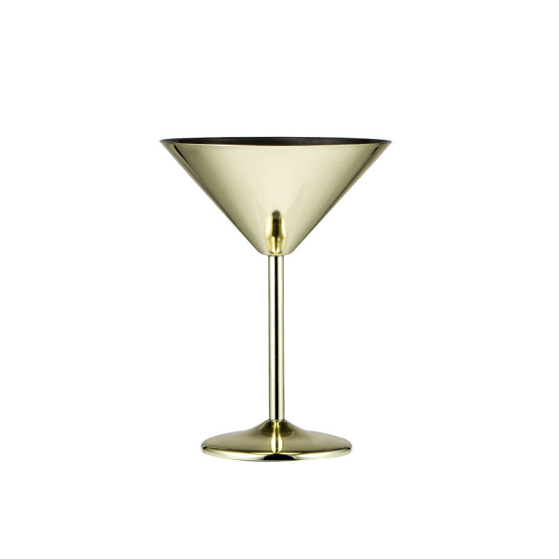 Stainless steel martini cup metal cocktail glass