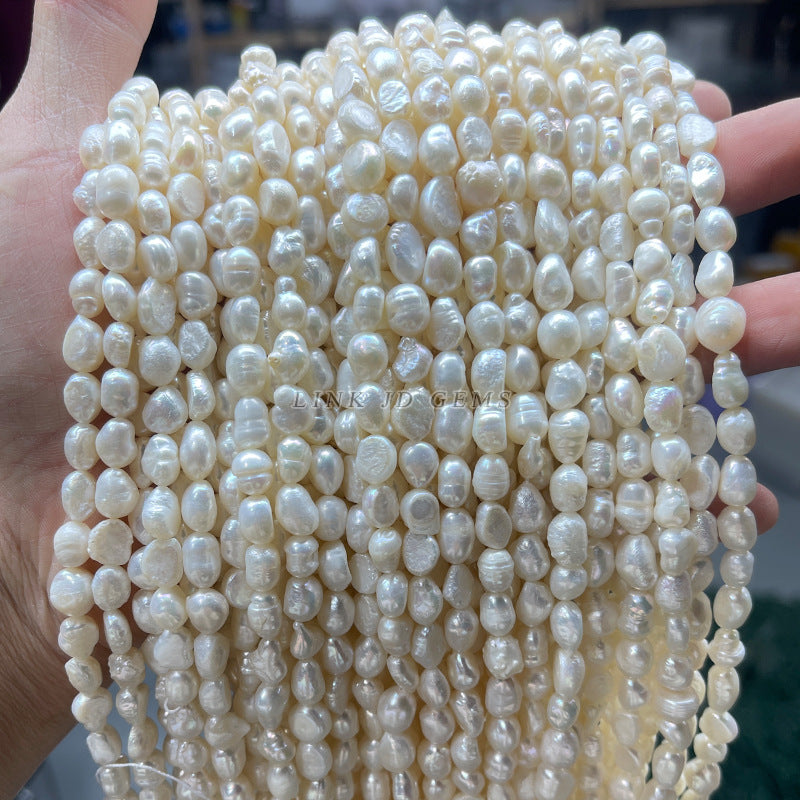 Natural white freshwater pearl loose beads