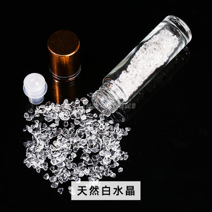 10Ml natural stone crystal ball gravel essential oil bottle