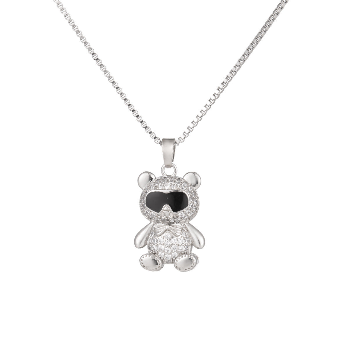 Sunglasses bear necklace