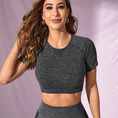 Euro Seamless Short Sleeve Yoga Top