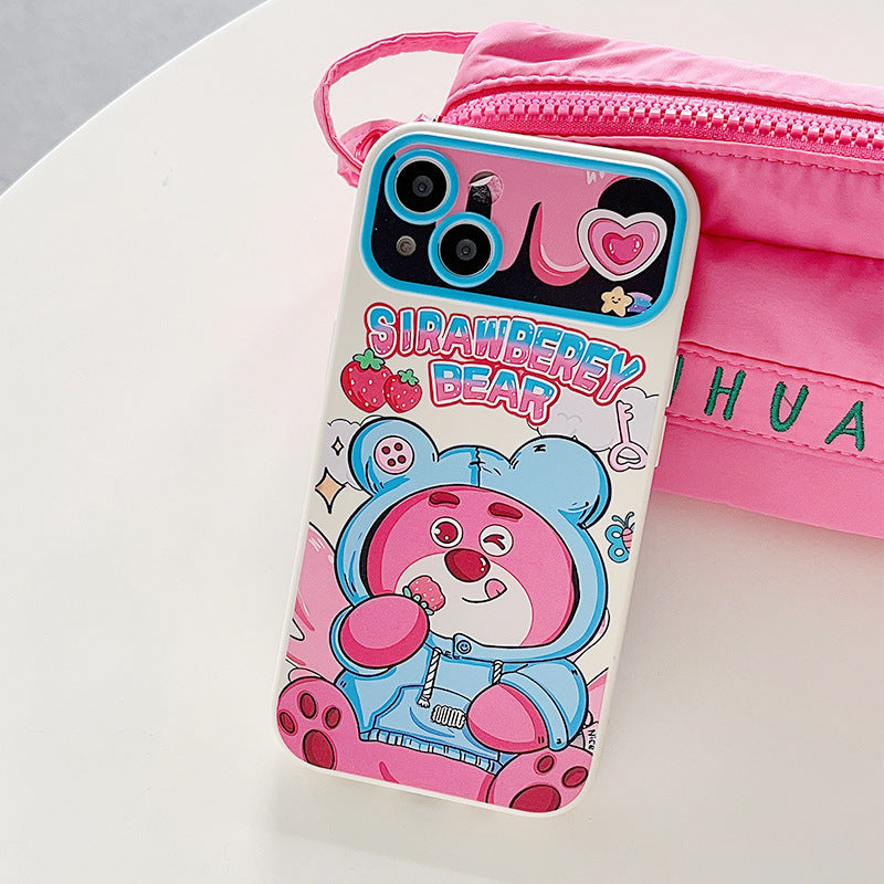 Large Window Case iPhone15 Pro 11 13 Minnie Tom Cat