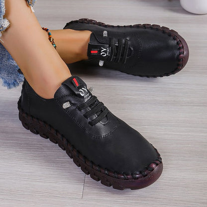 Simple women's shoes with beef tendon soles