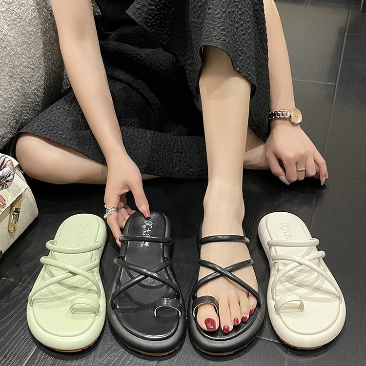 Height-increasing cool slippers