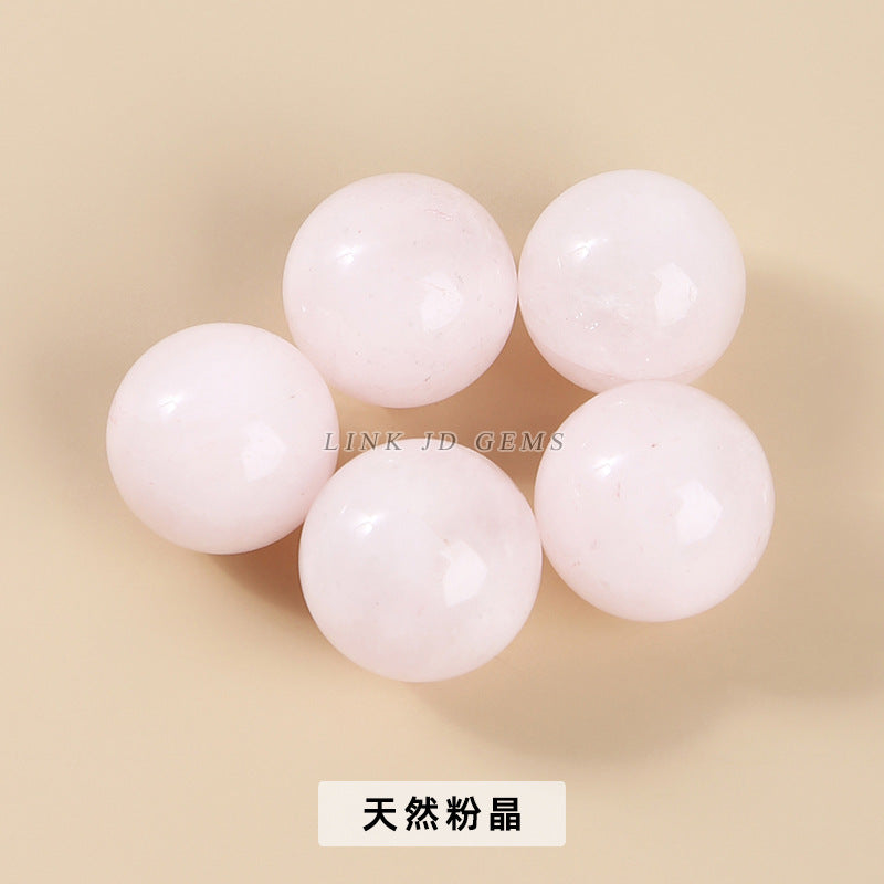 16Mm natural powder crystal ball non-porous beads round beads