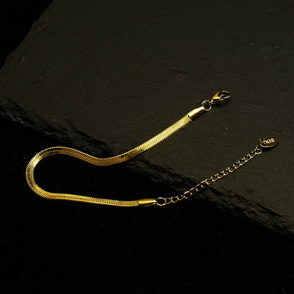 18K gold blade anklet