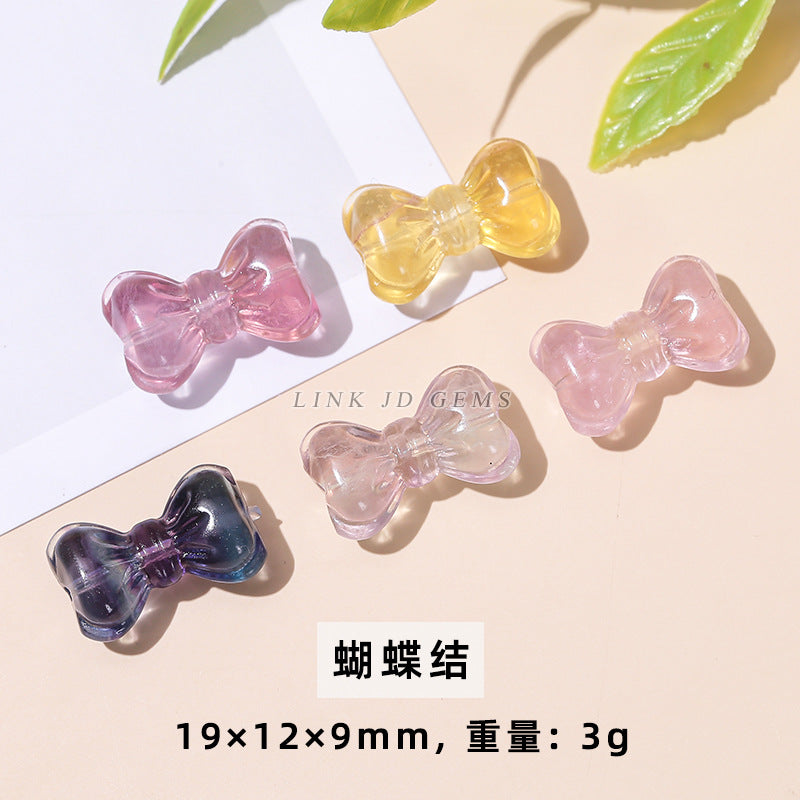 Natural color fluorite small carving