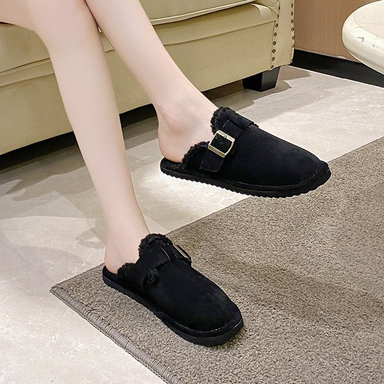 Fleece thermal casual slippers