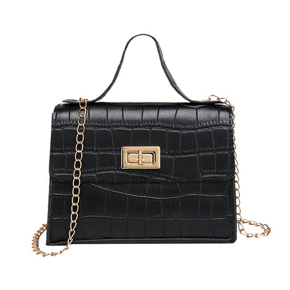 Crocodile pattern handbag versatile bag