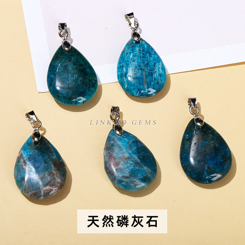 18 * 25 natural stone crystal jade water drop pendant