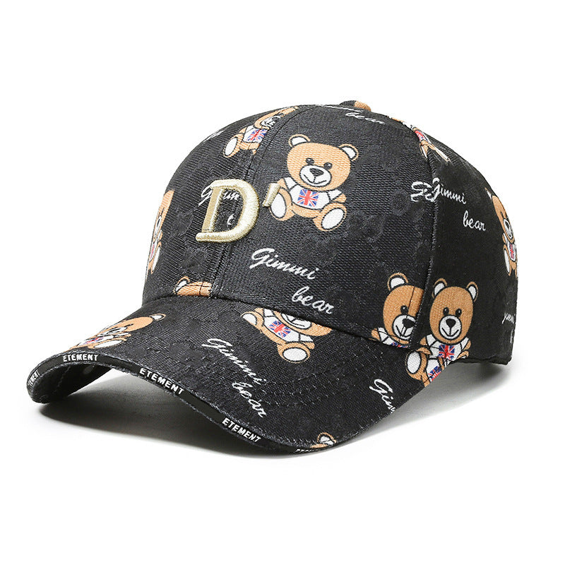 Cartoon Bear Sun Protection Duckbill Cap