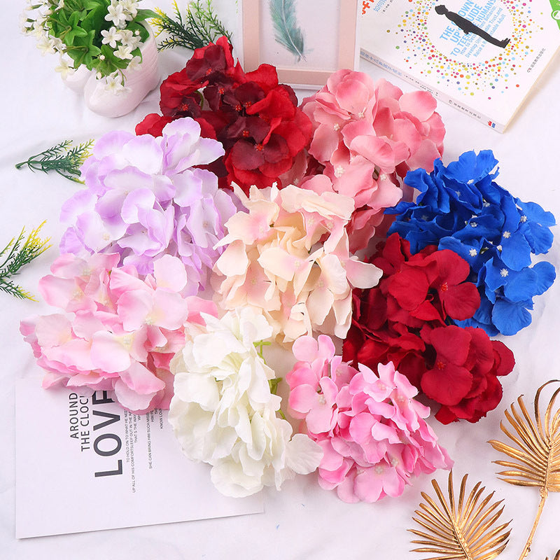 Artificial hydrangea flower head