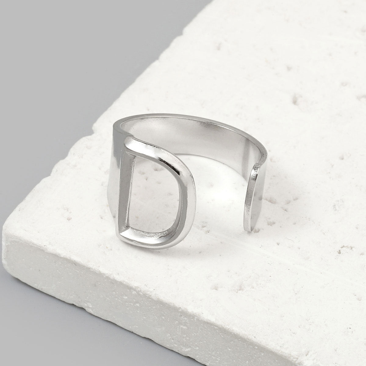 Titanium steel 26 English letter ring