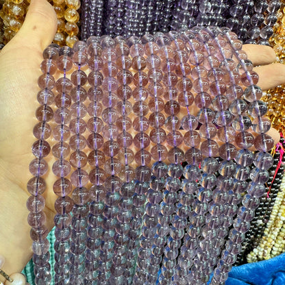 6-12mm natural 7A amethyst beads