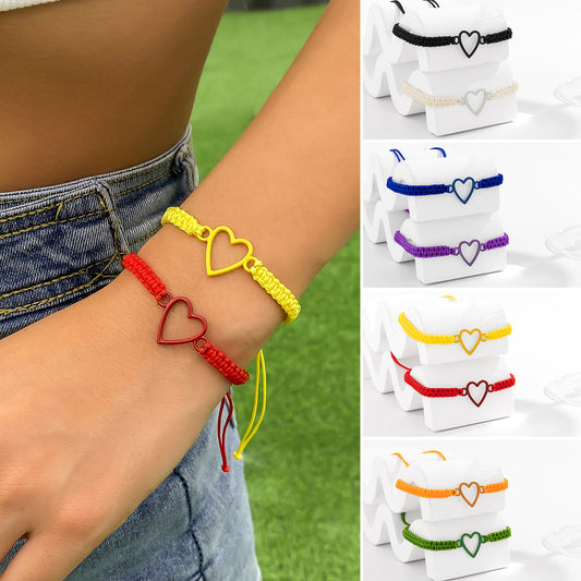 Adjustable Color Rope Bracelet