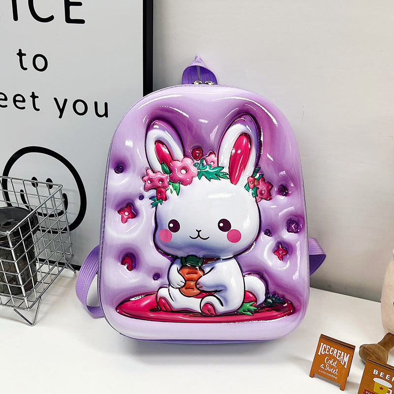 Cute eggshell bag kindergarten baby school bag