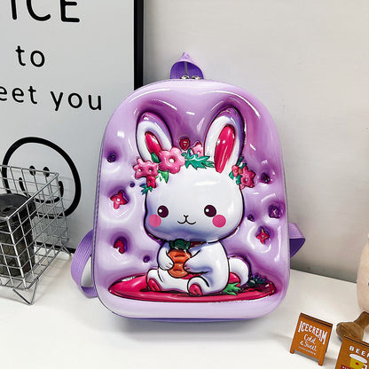 Cute eggshell bag kindergarten baby school bag