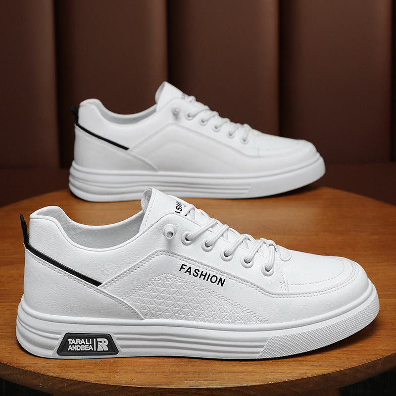 Soft Leather Breathable White Shoes